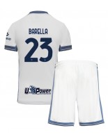 Inter Milan Nicolo Barella #23 Bortedraktsett Barn 2024-25 Korte ermer (+ bukser)